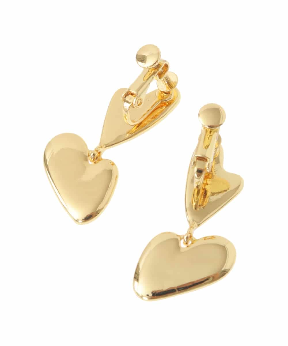 KSPJQ13016 a.v.v(アー・ヴェ・ヴェ) 【EC販売不可】変形ハートイヤリング ゴールド