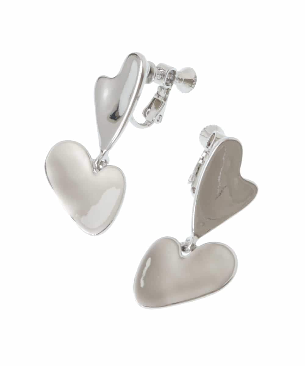 KSPJQ13016 a.v.v(アー・ヴェ・ヴェ) 【EC販売不可】変形ハートイヤリング シルバー