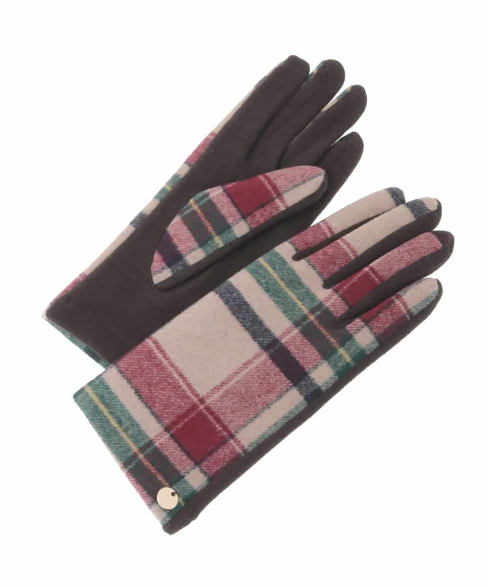 KSTAD03029 a.v.v(アー・ヴェ・ヴェ) 【スマホ対応】アソート柄手袋 レッド