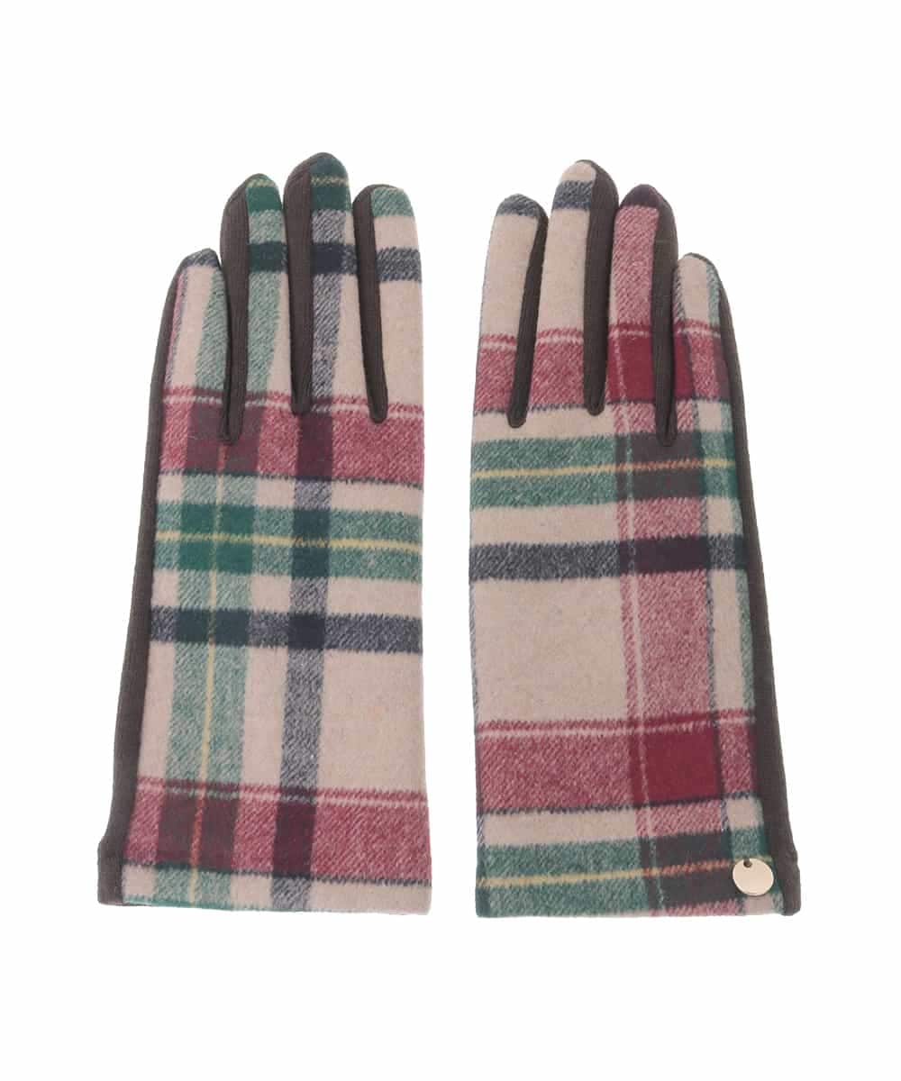 KSTAD03029 a.v.v(アー・ヴェ・ヴェ) 【スマホ対応】アソート柄手袋 レッド