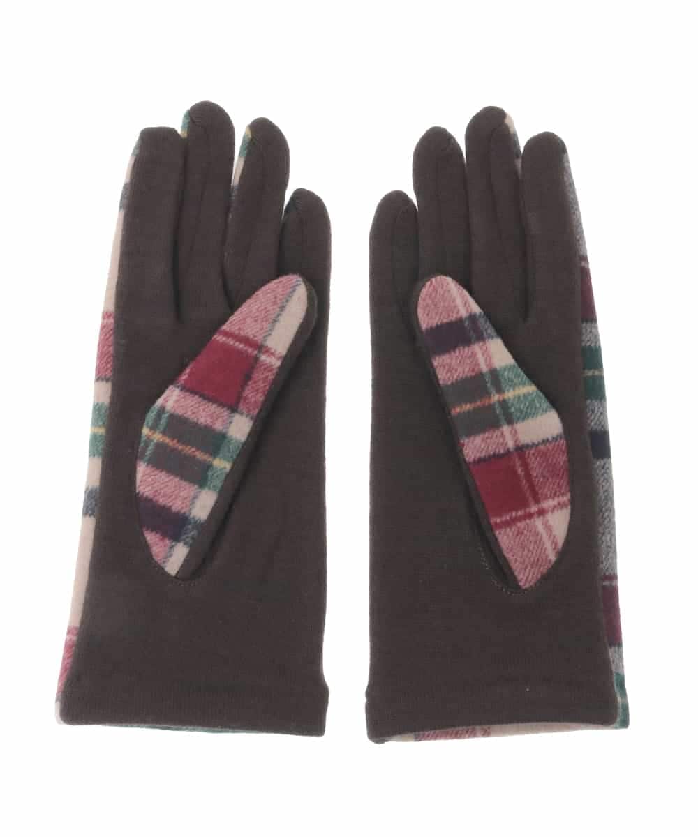 KSTAD03029 a.v.v(アー・ヴェ・ヴェ) 【スマホ対応】アソート柄手袋 レッド