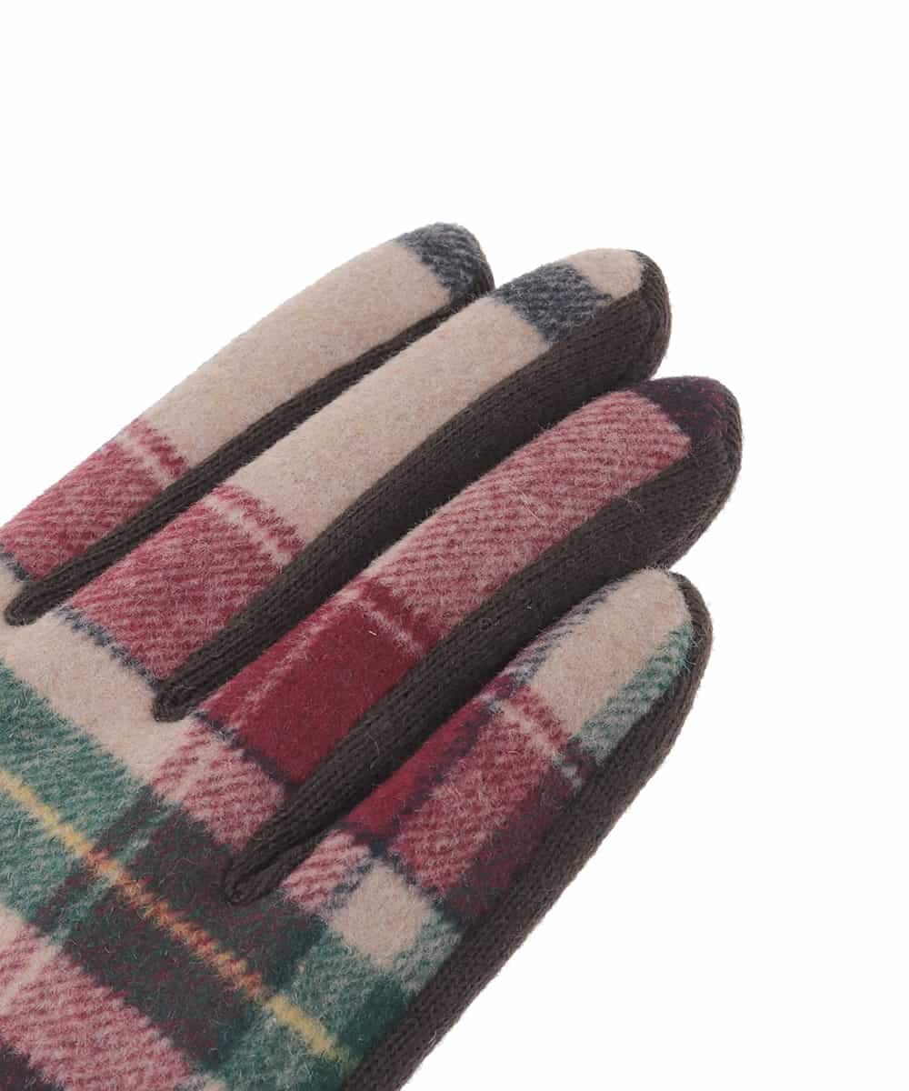 KSTAD03029 a.v.v(アー・ヴェ・ヴェ) 【スマホ対応】アソート柄手袋 レッド