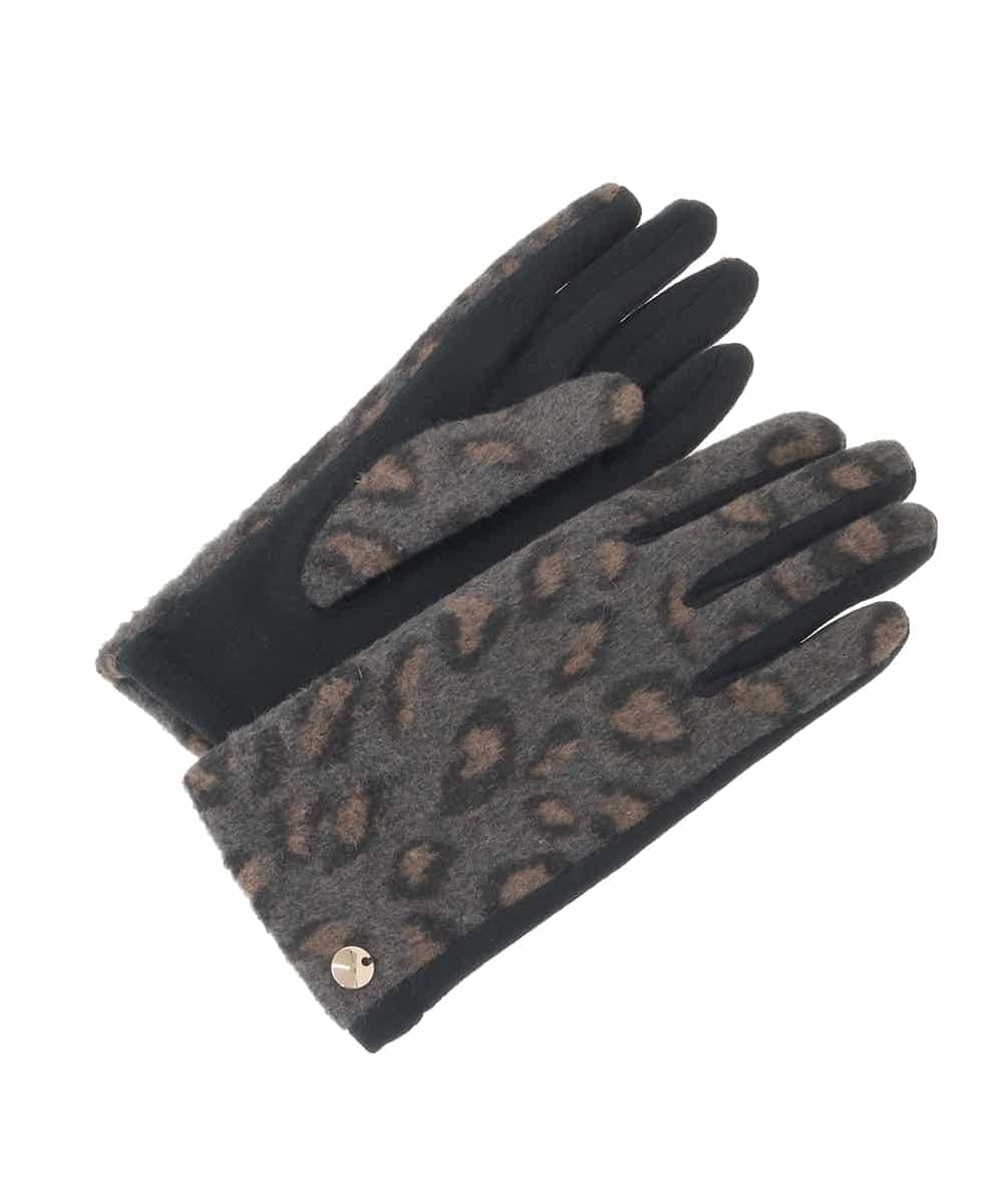 KSTAD03029 a.v.v(アー・ヴェ・ヴェ) 【スマホ対応】アソート柄手袋 グレー