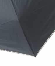 KSYGA04031 a.v.v(アー・ヴェ・ヴェ) 【遮光/晴雨兼用】折りたたみ日傘　アニマルパイピング ブラック