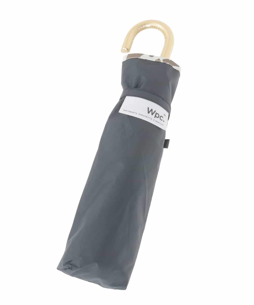 KSYGA04031 a.v.v(アー・ヴェ・ヴェ) 【遮光/晴雨兼用】折りたたみ日傘　アニマルパイピング ブラック