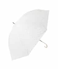 KSYGD01032 a.v.v(アー・ヴェ・ヴェ) 【遮光/晴雨兼用】日傘　ドットフラワーポイント ホワイト