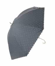 KSYGD01032 a.v.v(アー・ヴェ・ヴェ) 【遮光/晴雨兼用】日傘　ドットフラワーポイント ブラック