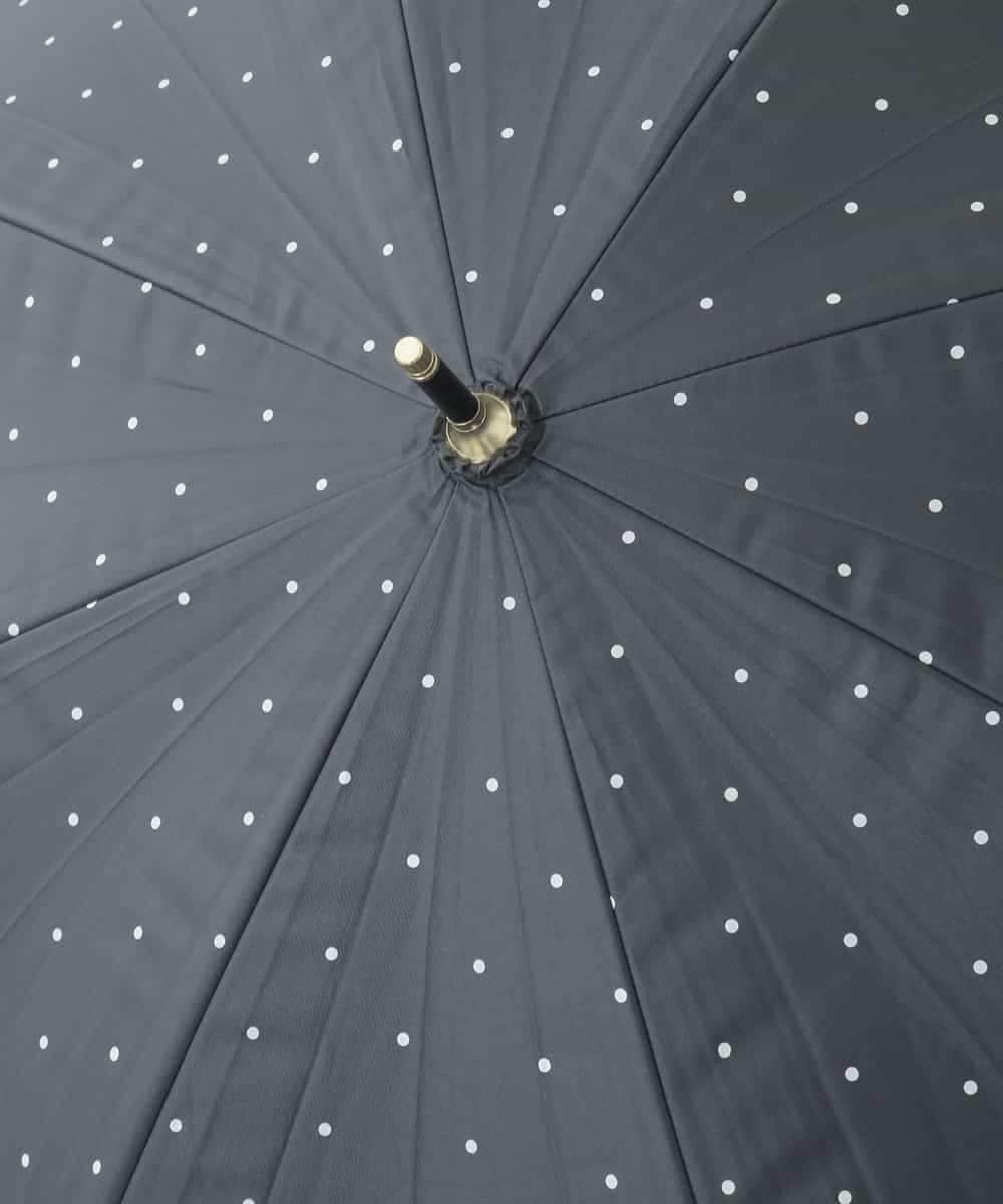 KSYGD01032 a.v.v(アー・ヴェ・ヴェ) 【遮光/晴雨兼用】日傘　ドットフラワーポイント ブラック