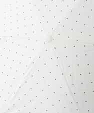 KSYGD02033 a.v.v(アー・ヴェ・ヴェ) 【遮光/晴雨兼用】折りたたみ日傘　ドットフラワーポイントミニ ホワイト