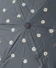 KSYGD03032 a.v.v(アー・ヴェ・ヴェ) 【遮光/晴雨兼用】折りたたみ日傘　ゴールドラインマーガレット ブラック