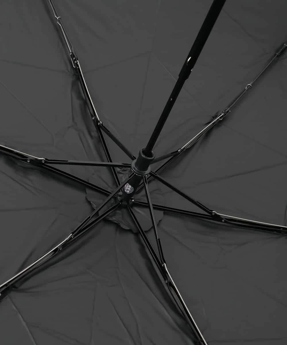 KSYGD03032 a.v.v(アー・ヴェ・ヴェ) 【遮光/晴雨兼用】折りたたみ日傘　ゴールドラインマーガレット ブラック