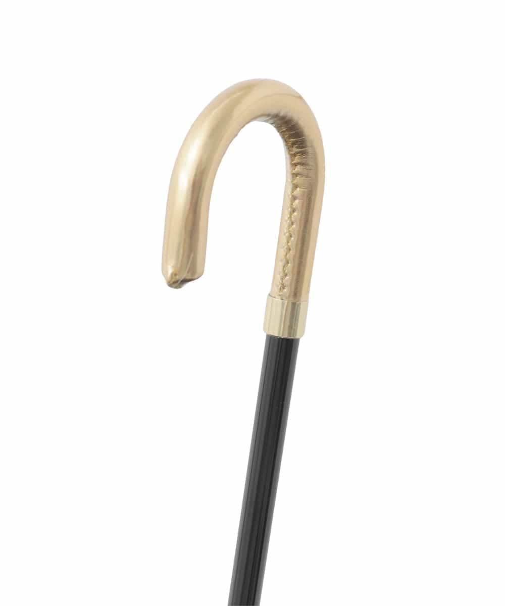 KSYGD03032 a.v.v(アー・ヴェ・ヴェ) 【遮光/晴雨兼用】折りたたみ日傘　ゴールドラインマーガレット ブラック