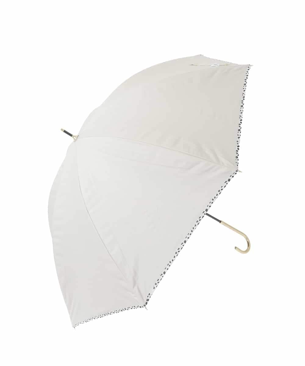 KSYGD05028 a.v.v(アー・ヴェ・ヴェ) 【遮光/晴雨兼用】日傘　長傘　アニマルパイピング ベージュ