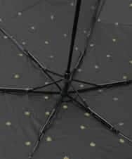 KSYGD06035 a.v.v(アー・ヴェ・ヴェ) 遮光/晴雨兼用傘　折り畳み　星柄　 ネイビー