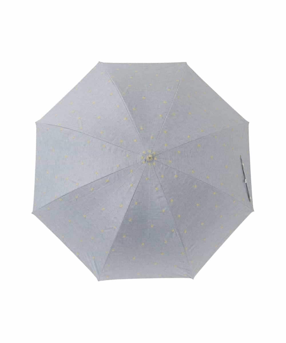 KSYGD07035 a.v.v(アー・ヴェ・ヴェ) 遮光/晴雨兼用傘　長傘　星柄 ライトブルー