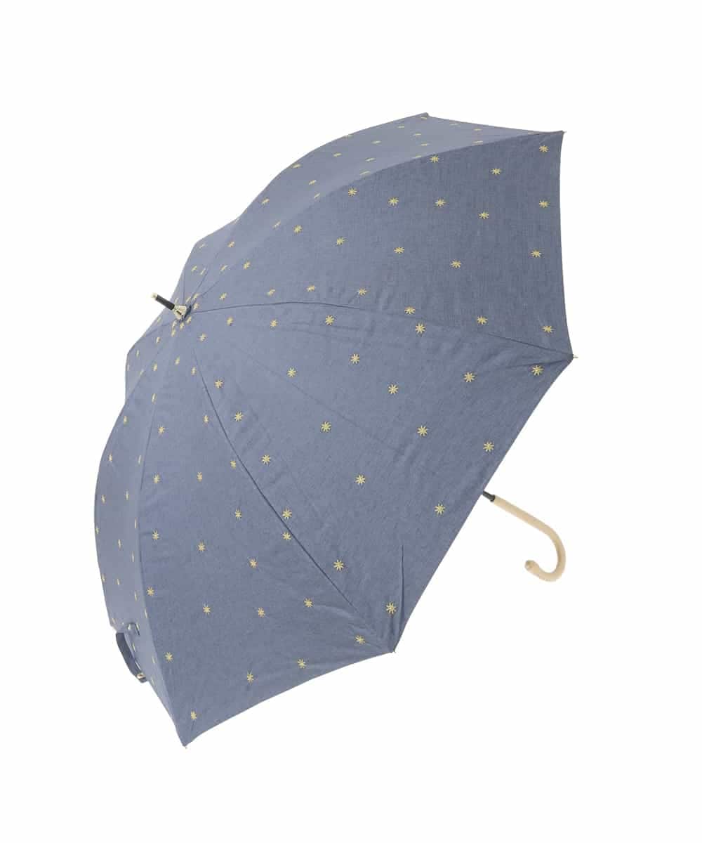 KSYGD07035 a.v.v(アー・ヴェ・ヴェ) 遮光/晴雨兼用傘　長傘　星柄 ネイビー