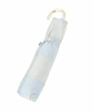 KSYGD08026 a.v.v(アー・ヴェ・ヴェ) 遮光/晴雨兼用傘　折りたたみ傘　シアーチェック ライトブルー