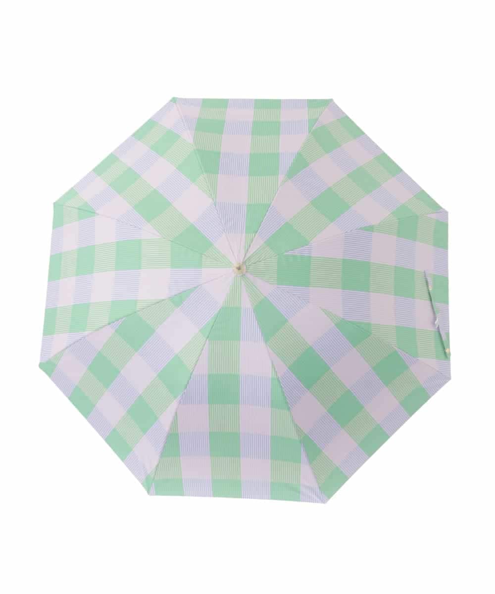 KSYGD09026 a.v.v(アー・ヴェ・ヴェ) 遮光/晴雨兼用傘　長傘　シアーチェック ピンク