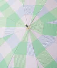 KSYGD09026 a.v.v(アー・ヴェ・ヴェ) 遮光/晴雨兼用傘　長傘　シアーチェック ピンク