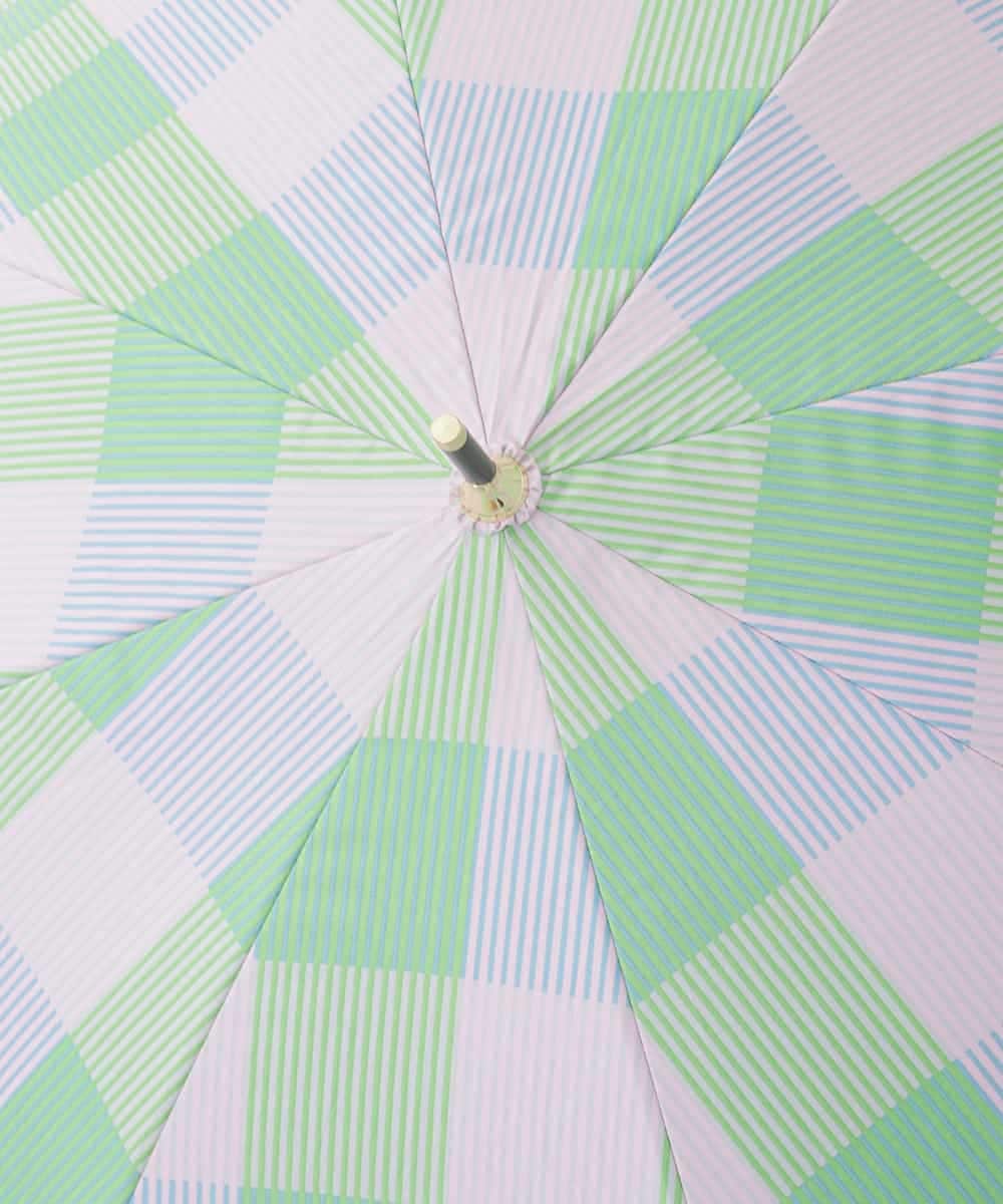 KSYGD09026 a.v.v(アー・ヴェ・ヴェ) 遮光/晴雨兼用傘　長傘　シアーチェック ピンク