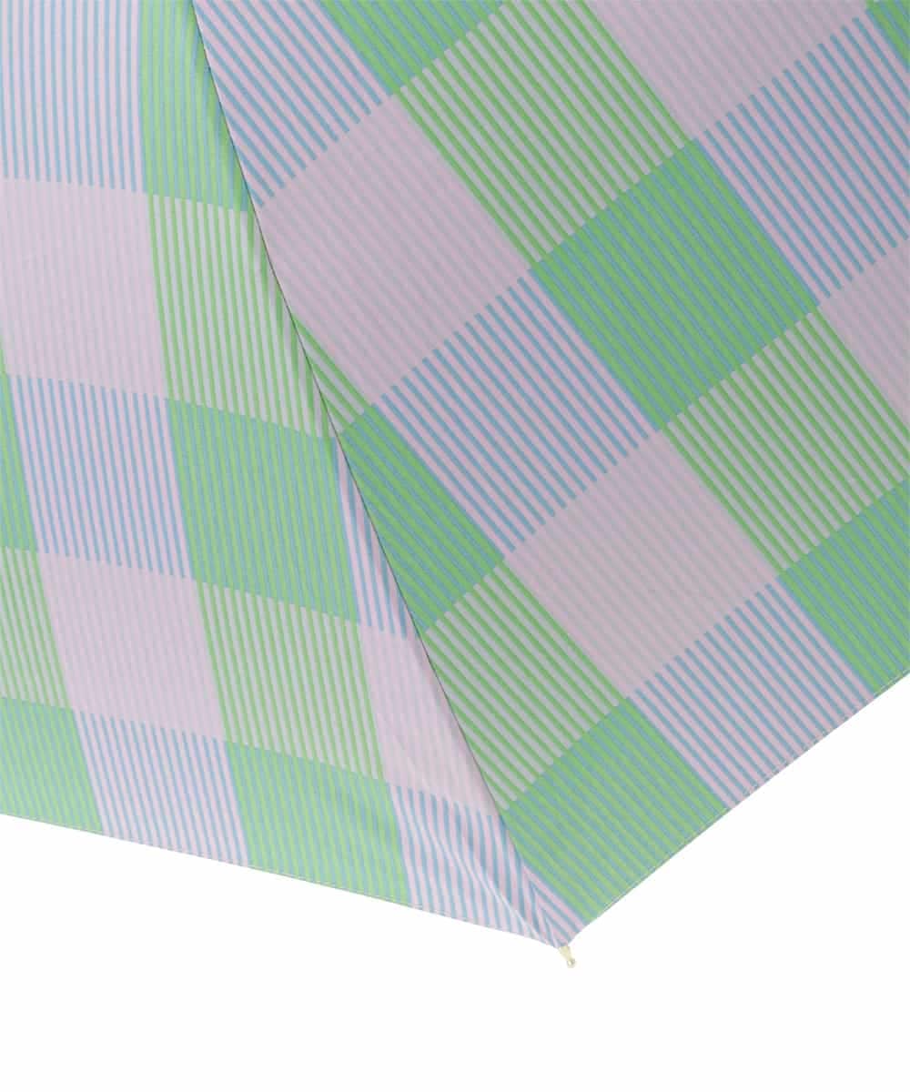 KSYGD09026 a.v.v(アー・ヴェ・ヴェ) 遮光/晴雨兼用傘　長傘　シアーチェック ピンク