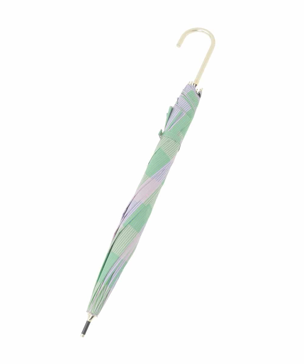 KSYGD09026 a.v.v(アー・ヴェ・ヴェ) 遮光/晴雨兼用傘　長傘　シアーチェック ピンク