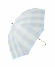 KSYGD09026 a.v.v(アー・ヴェ・ヴェ) 遮光/晴雨兼用傘　長傘　シアーチェック ライトブルー