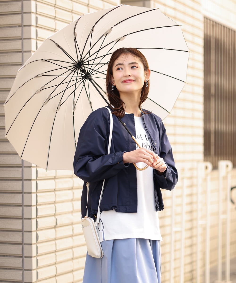 KSYGS43029 a.v.v(アー・ヴェ・ヴェ) 16本骨ソリッド傘 ベージュ