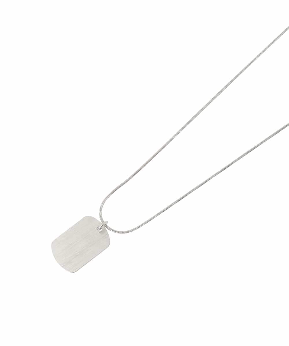 KT2GA69019 a.v.v MEN(アー・ヴェ・ヴェ) 【ユニセックス】DOG TAG ネックレス シルバー