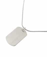 KT2GA69019 a.v.v MEN(アー・ヴェ・ヴェ) 【ユニセックス】DOG TAG ネックレス シルバー