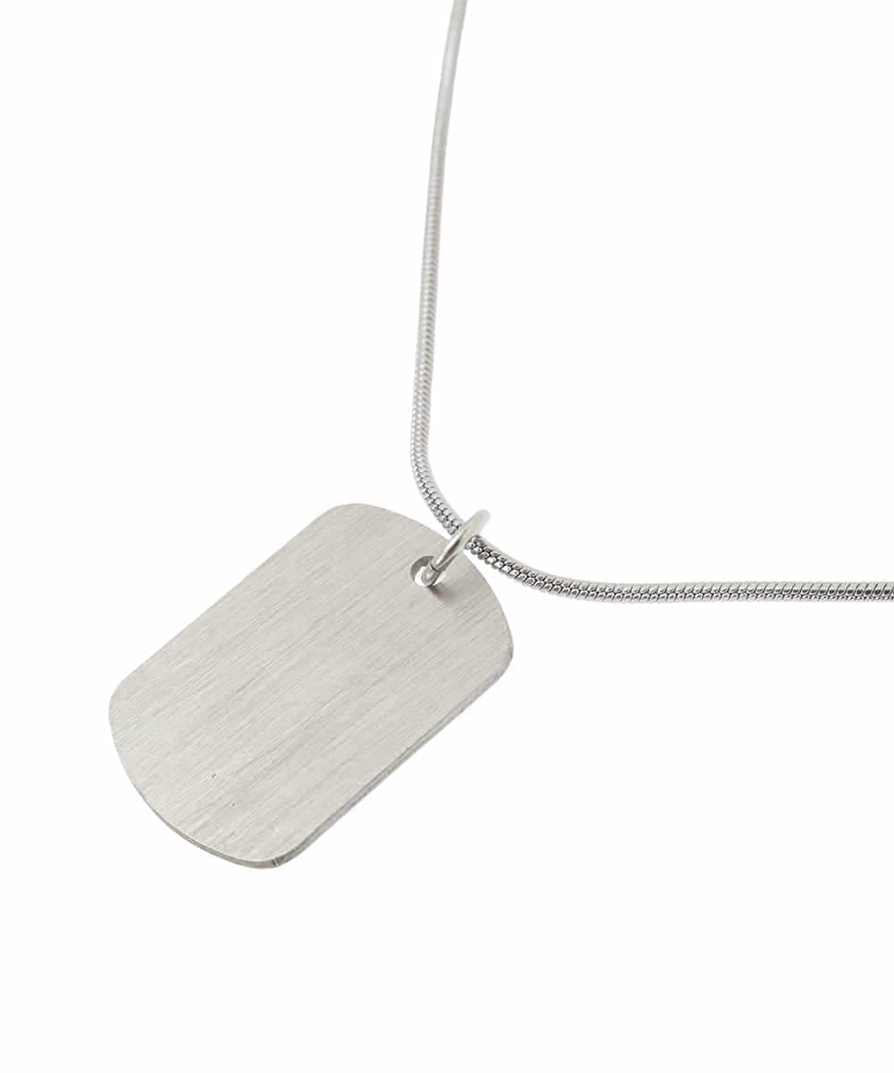 KT2GA69019 a.v.v MEN(アー・ヴェ・ヴェ) 【ユニセックス】DOG TAG ネックレス シルバー