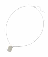 KT2GV69019 a.v.v MEN(アー・ヴェ・ヴェ) 【ユニセックス】DOG TAG ネックレス シルバー