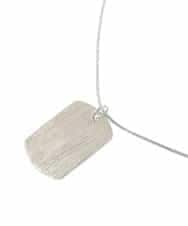 KT2GV69019 a.v.v MEN(アー・ヴェ・ヴェ) 【ユニセックス】DOG TAG ネックレス シルバー