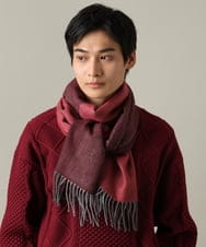 現品限り一斉値下げ！ ユニセックスで人気】4面グラデーションマフラー(ストール ウェア