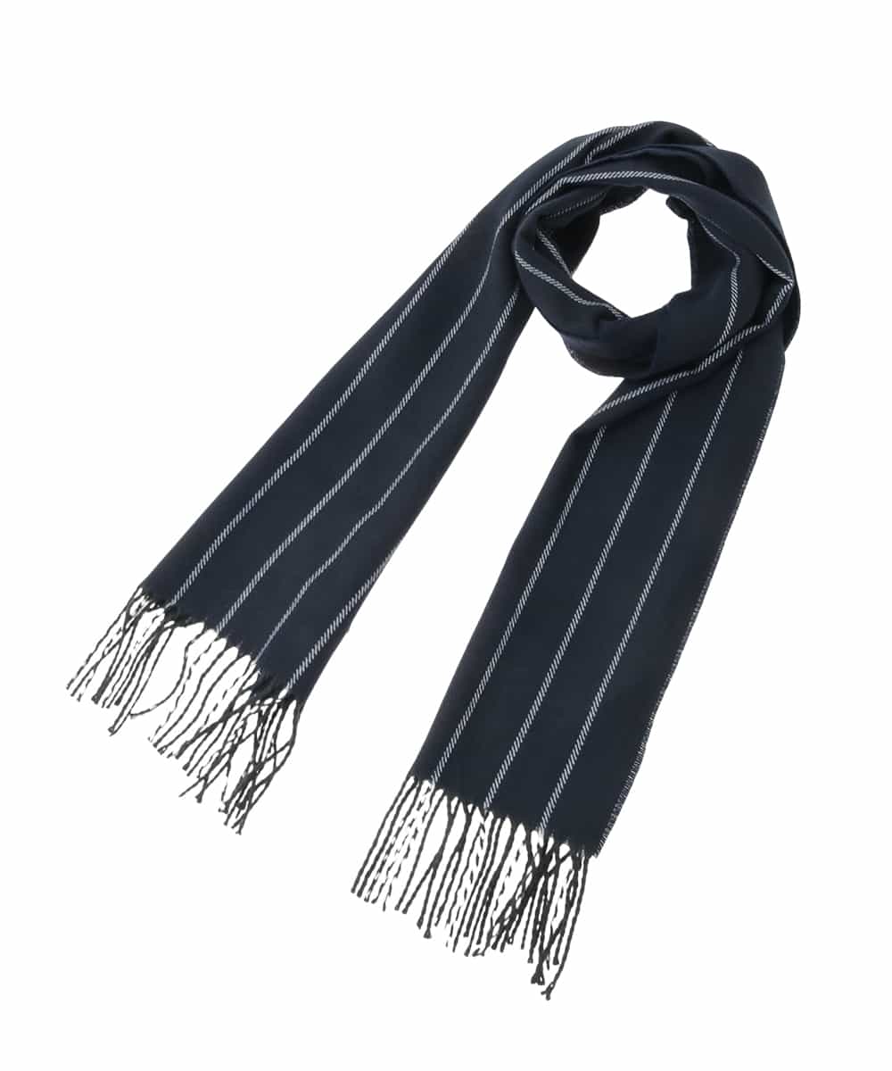 KT3AD36039 a.v.v MEN(アー・ヴェ・ヴェ) マフラー / ストライプ ネイビー