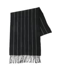 KT3AD36039 a.v.v MEN(アー・ヴェ・ヴェ) マフラー / ストライプ ブラック