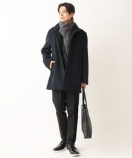 KT3AV22034 a.v.v MEN(アー・ヴェ・ヴェ) 【プレゼントに人気】リバーシブルグラデーションマフラー ダークグレー