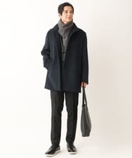 KT3AV22034 a.v.v MEN(アー・ヴェ・ヴェ) 【プレゼントに人気】リバーシブルグラデーションマフラー ダークグレー