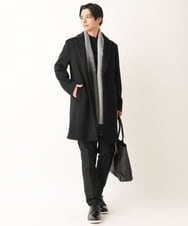 KT3AV22034 a.v.v MEN(アー・ヴェ・ヴェ) 【プレゼントに人気】リバーシブルグラデーションマフラー ダークグレー