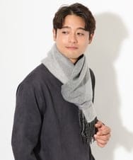 KT3AV22034 a.v.v MEN(アー・ヴェ・ヴェ) 【プレゼントに人気】リバーシブルグラデーションマフラー ダークグレー