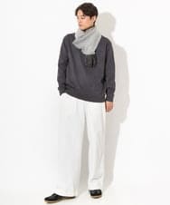 KT3AV22034 a.v.v MEN(アー・ヴェ・ヴェ) 【プレゼントに人気】リバーシブルグラデーションマフラー ダークグレー