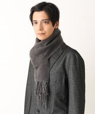 KT3AV22034 a.v.v MEN(アー・ヴェ・ヴェ) 【プレゼントに人気】リバーシブルグラデーションマフラー ダークグレー