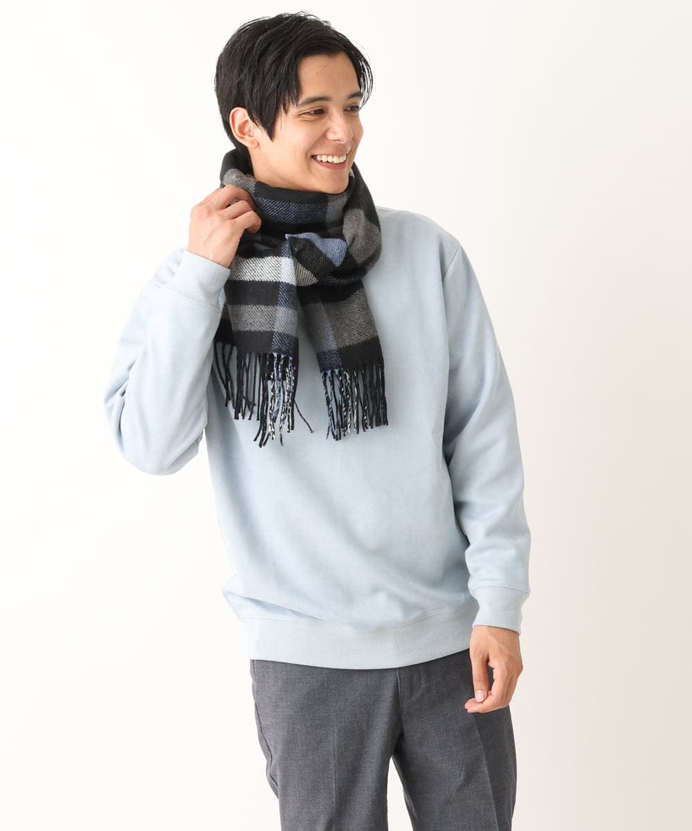 KBF マフラー ストール リバーシブルチェックストール