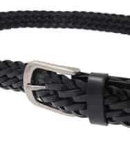 KT4GA48059 a.v.v MEN(アー・ヴェ・ヴェ) 【本革】レザーメッシュベルト ブラック
