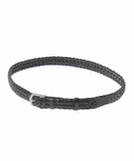 KT4GV48059 a.v.v MEN(アー・ヴェ・ヴェ) 【本革】レザーメッシュベルト ブラック