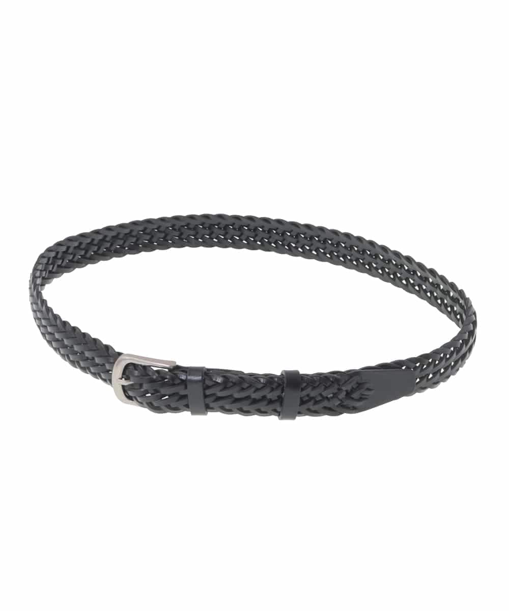 KT4GV48059 a.v.v MEN(アー・ヴェ・ヴェ) 【本革】レザーメッシュベルト ブラック