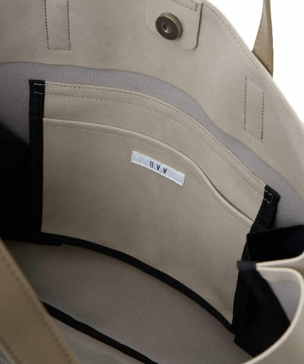 KT5AV70034 a.v.v MEN(アー・ヴェ・ヴェ) トートバッグ【ドコデモBAGシリーズ】 グレージュ