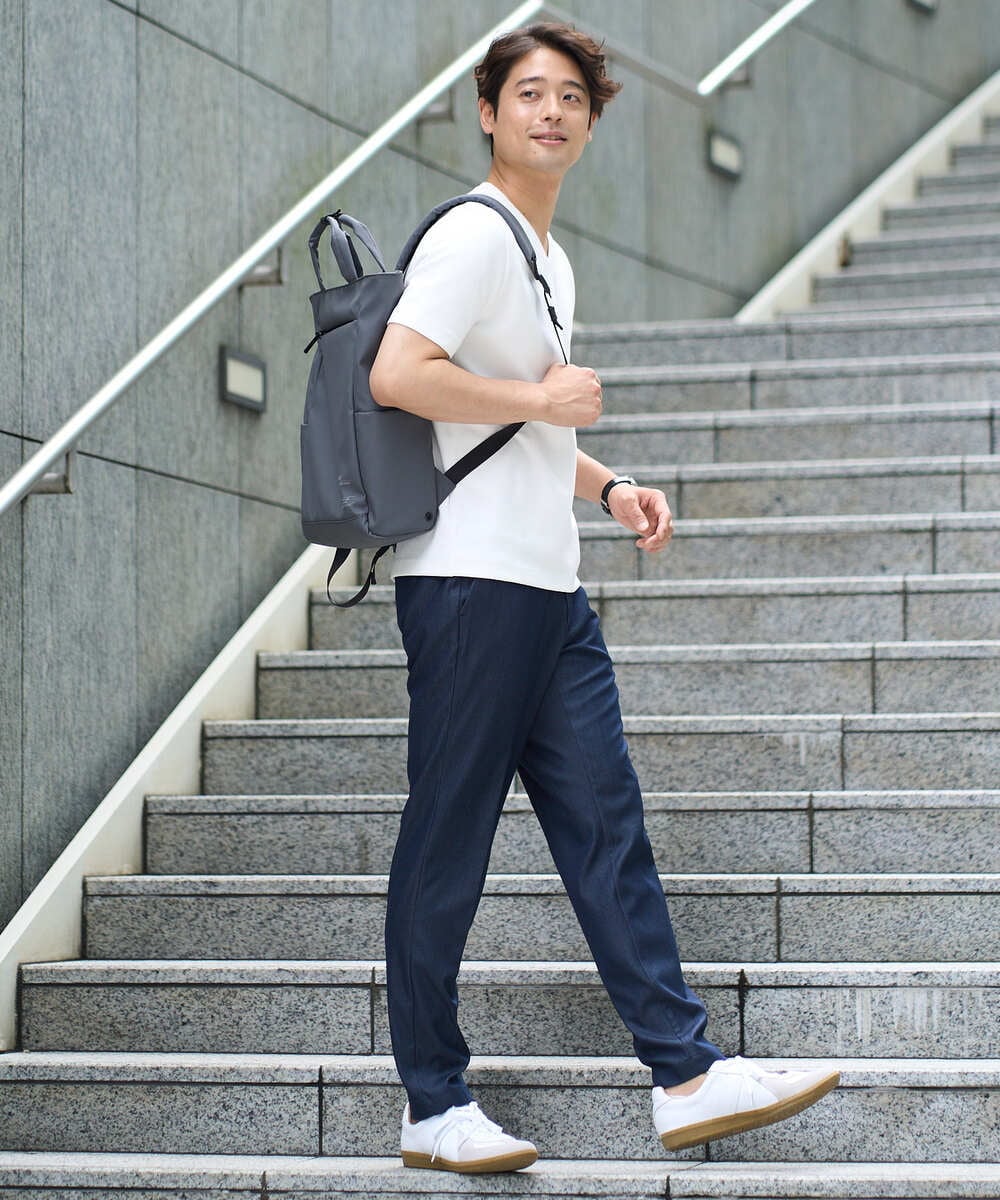 KT5GA27064 a.v.v MEN(アー・ヴェ・ヴェ) NIMBUS ２WAYトートバッグ グレー