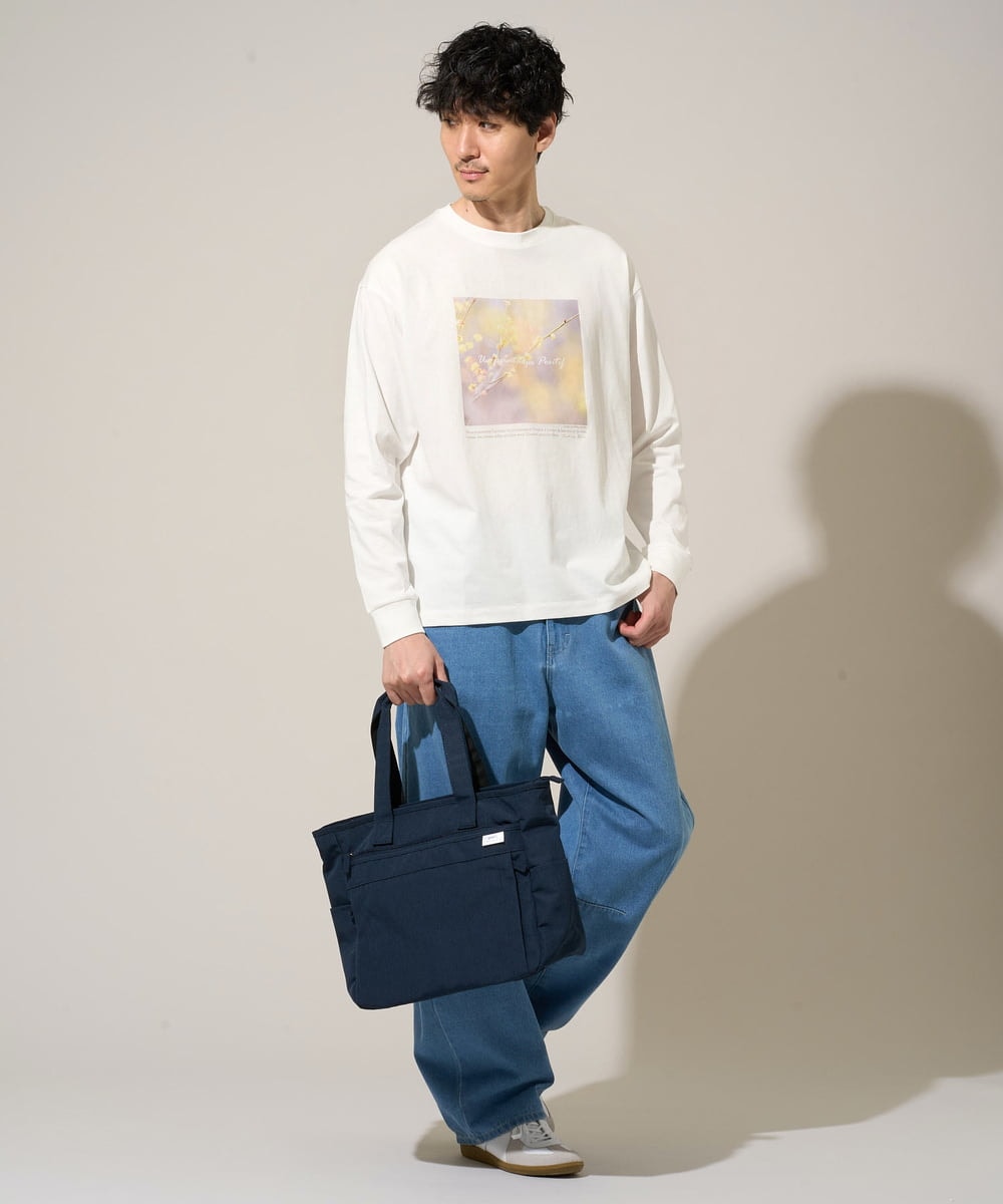 KT5GD04054 a.v.v MEN(アー・ヴェ・ヴェ) 人気NO.1バッグ【軽量・撥水】マルチ2WAYトートバッグ ネイビー