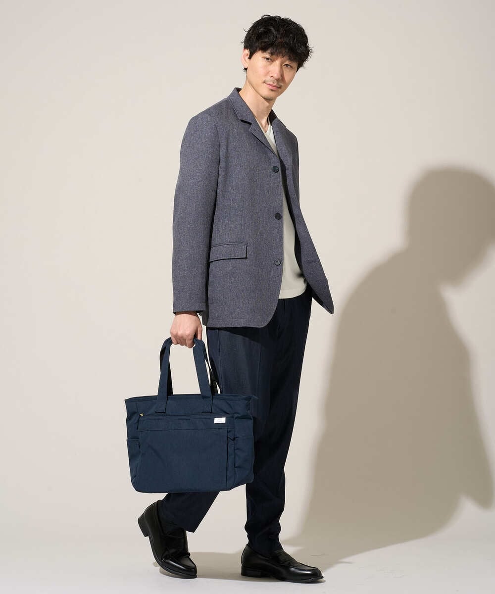 KT5GD04054 a.v.v MEN(アー・ヴェ・ヴェ) 人気NO.1バッグ【軽量・撥水】マルチ2WAYトートバッグ ネイビー